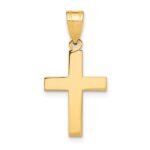 14k Polished Cross Charm