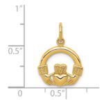 14k Claddagh Charm - Image 4