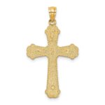14k Two-tone Hearts Cross Pendant - Image 4
