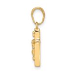 14k Small INRI Crucifix Pendant - Image 2