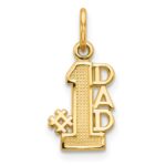 14k #1 DAD Charm