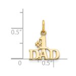 14k #1 DAD Charm - Image 4
