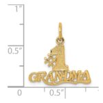 14k #1 GRANDMA Charm - Image 4