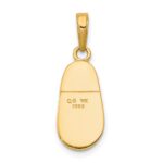 14k 3-D Baby Shoe with Bow Pendant - Image 4