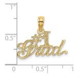 14k #1 GRAD Charm - Image 3