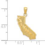 14k CALIFORNIA State Map Pendant - Image 4