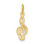 14k Treble Clef Charm - Image 3