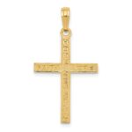 14K Reversible FAITH HOPE LOVE GREATEST LOVE Cross Pendant - Image 4