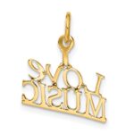 14K I LOVE MUSIC Charm - Image 3