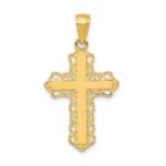 14K Lacey Trim Cross Pendant