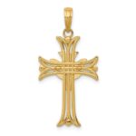 14K Dove on Cross Pendant - Image 4