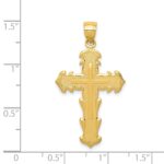 14k Reversible Passion Cross TRUST THE LORD Pendant - Image 3