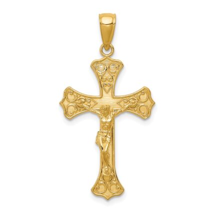 14K Crucifix Pendant