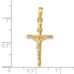 14K Stick Style Crucifix Pendant - Image 4