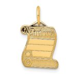 14k DIPLOMA Engravable Charm
