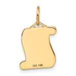 14k DIPLOMA Engravable Charm - Image 3