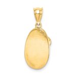 14K Polished 3-D Baby Shoe Pendant - Image 3