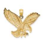 14K Diamond-cut Eagle Pendant - Image 3