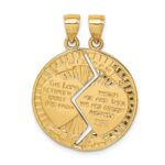 14K 2-Piece Break-apart MIZPAH Pendant