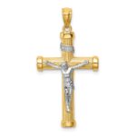 14K Two-Tone Inri Crucifix