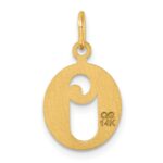 14K Diamond-cut Letter O Initial Charm - Image 3