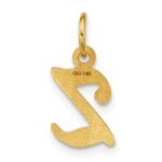 14ky Casted Initial Z Charm - Image 3