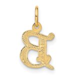 14k Letter B Initial Charm - Image 3