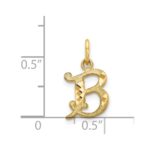 14k Letter B Initial Charm - Image 4
