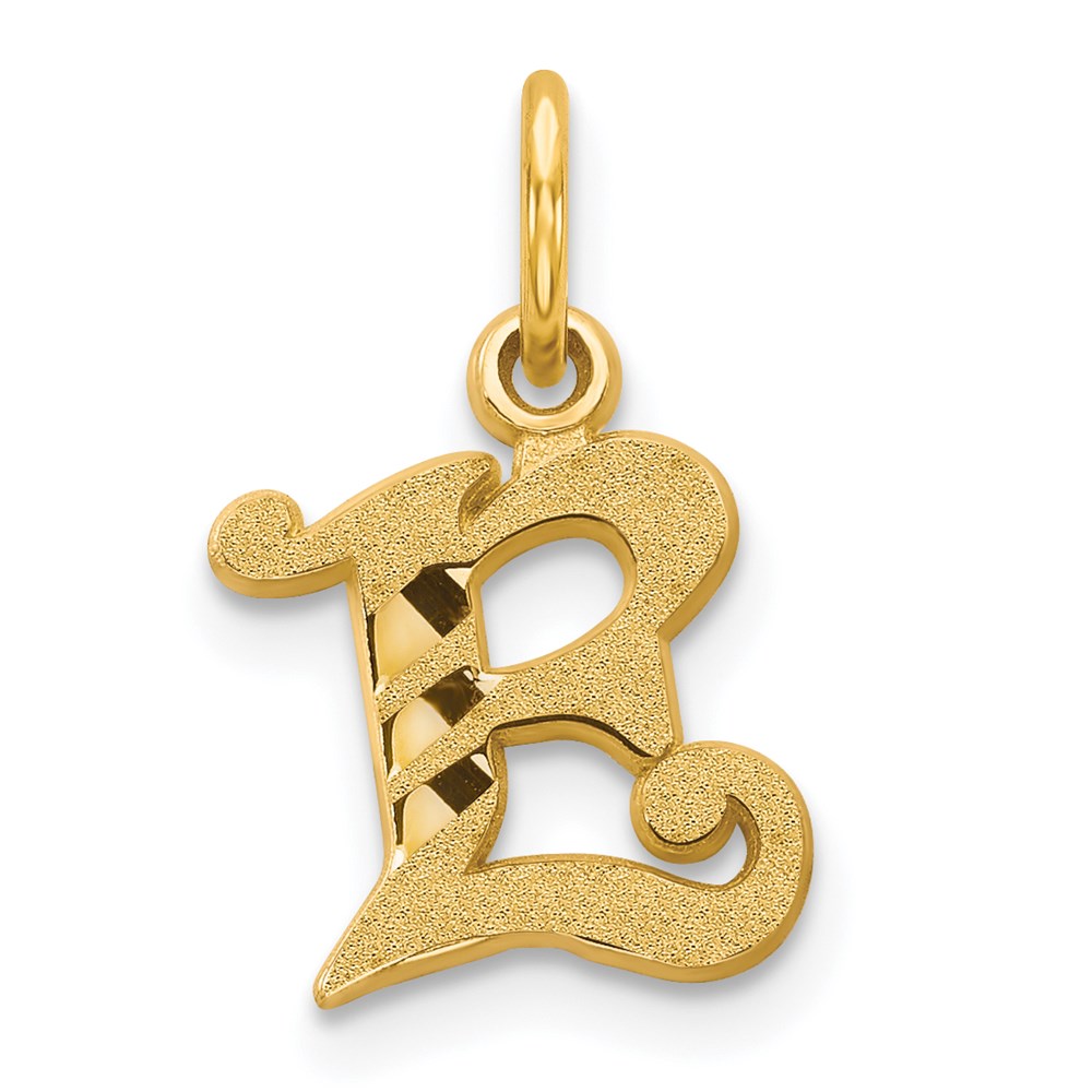 C565E.jpg 14k Letter E Initial Charm - Image 1