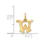 14k Letter W Initial Charm - Image 4