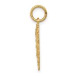 14k Heart Letter D Charm - Image 2