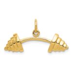 14k Curved Barbell Charm