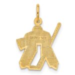 14k Hockey Goalie Charm - Image 3