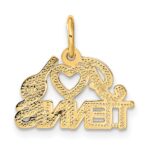 14K I HEART TENNIS Charm - Image 3