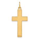 14K Diamond-cut Cross Charm - Image 3