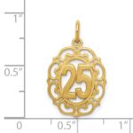 14k 25 in Oval Pendant - Image 4