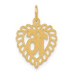 14k 16 in Heart Charm - Image 3