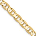 14K 6.25mm Concave Anchor with Lobster Clasp Chain