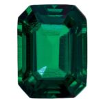 Created Emerald 9x7mm Emerald Cut
