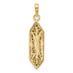 14K and White Rhodium Mezuzah with Shin Charm - Image 3