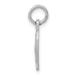 14k White Gold Cut-out Cross in Heart Charm - Image 2