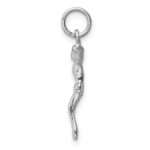 14k White Gold Jesus Charm - Image 2