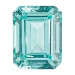 Lab Created Paraiba 8x6mm Emerald Cut