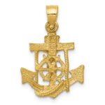 14k Mariners Cross Pendant - Image 4
