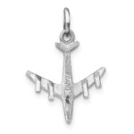 14k White Gold 3-D Airplane Charm - Image 3