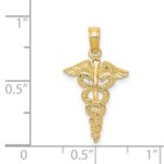 14k Caduceus Pendant - Image 3