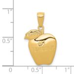 14k #1 TEACHER Apple Pendant - Image 3