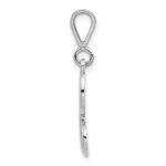 10KW Filigree Initial H Pendant - Image 2