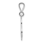 10KW Filigree Initial S Pendant - Image 2