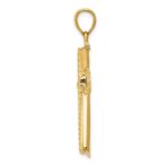 14k Twisted Cross Pendant - Image 2